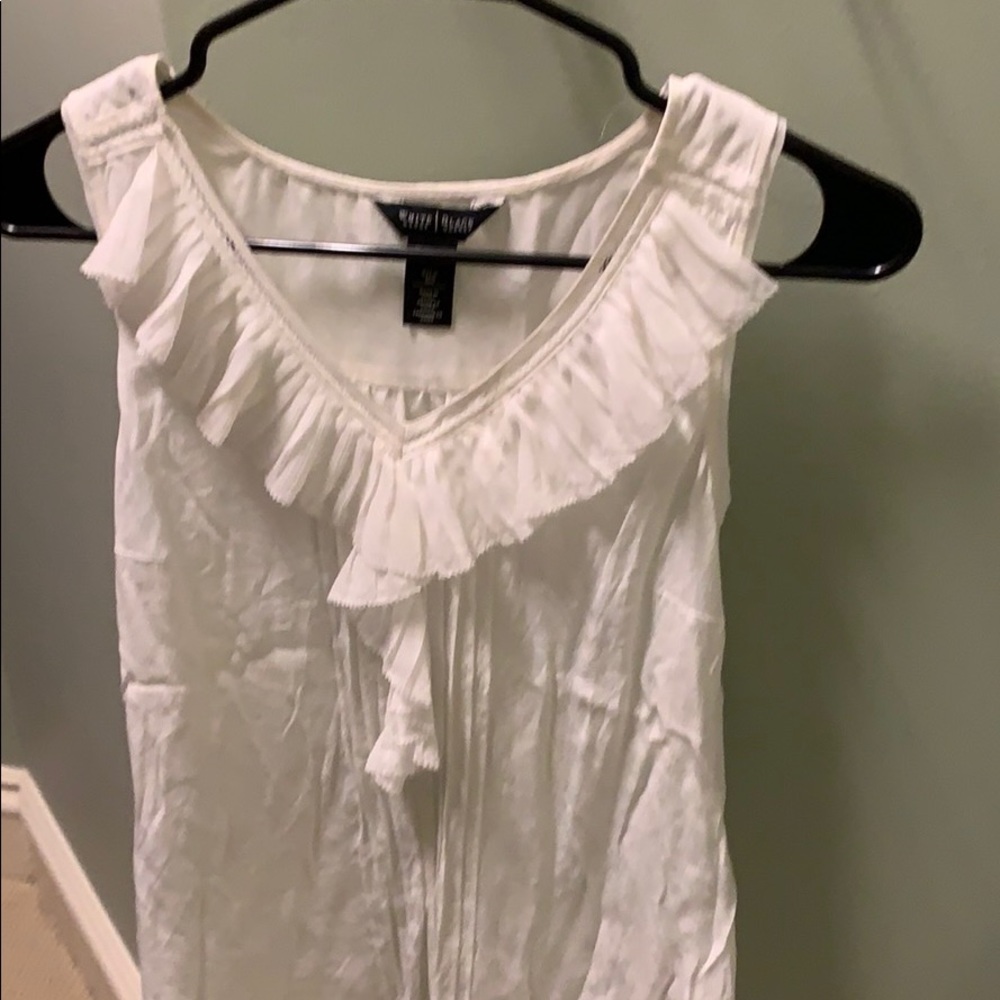 Dressy white tank top